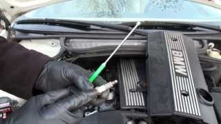 BMW 3 series spark plug or coil change simple and easy [upl. by Anrahc]