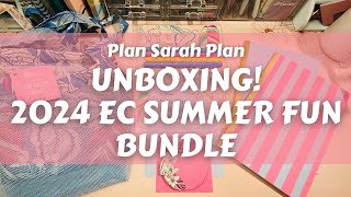 ￼UNBOXING  2024 Summer Fun Bundle from Erin Condren [upl. by Aisor797]