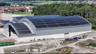 Grosse Blachenhalle im Kieswerk 75m x 120m x 25m 🇨🇭 [upl. by Droflim676]