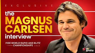 Tradition continues  The Magnus Carlsen interview after World Rapid and Blitz 2023 [upl. by Ahen]