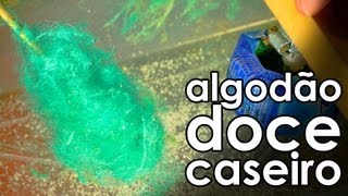 Como fazer MÁQUINA DE ALGODÃO DOCE caseiro EXPERIÊNCIA [upl. by Ahsyen]