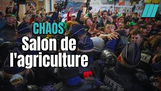 Colère explosive au Salon de lAgriculture  Affrontements entre CRS et agriculteurs [upl. by Ecirtam]