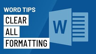 Word Quick Tip Clear All Formatting [upl. by Onabru]