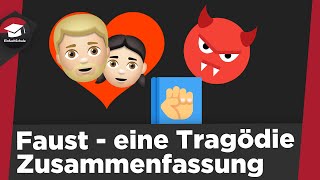 Faust Zusammenfassung Goethe – Faust der Tragödie erster Teil  Szenenüberblick Faust erklärt [upl. by Aryam376]