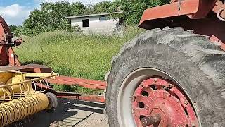 Feeding the new haylage and chopping more June 12 2022 [upl. by Attennod]