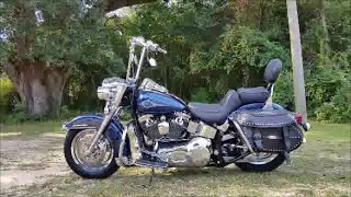 2001 Harley Davidson Heritage Softail Classic with APES [upl. by Vivle]