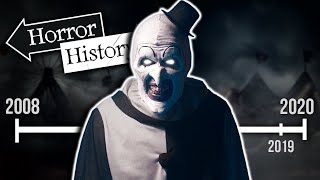 Terrifier The History of Art the Clown  Horror History [upl. by Ahcirt177]