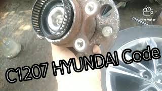 HYUNDAI complains of ABS C1207 CodeRear Left Wheel Speed Sensor Range Or Performance [upl. by Bocaj986]