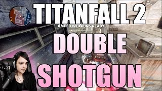 Titanfall 2 44 and 4 double shotgun on Angel city [upl. by Arolf]