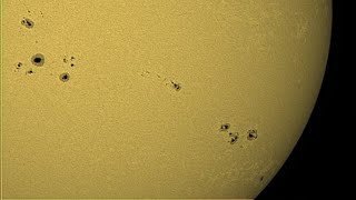 Le Soleil vue dans un réfracteur Bresser el 70900 [upl. by Hepza]