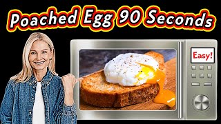 Microwave Poached Egg 90 Seconds [upl. by Oigufer859]