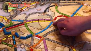 Brettspill med Takras Ticket to Ride Europe [upl. by Anamor96]