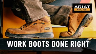 Ariat LaceUp Work Boots [upl. by Enybor]