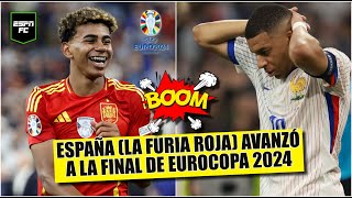 ESPAÑA PRIMERA FINALISTA DE EUROCOPA tras acabar con FRANCIA LAMINE YAMAL histórico  ESPN FC [upl. by Ramedlav]