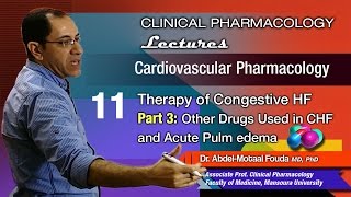 Cardiovascular Pharmacology Ar  11  Congestive heart failure  Other drugs [upl. by Aryamoy49]