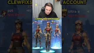 Clewfix has the rarest skin in fortnite history [upl. by Eidassac264]