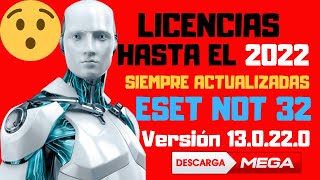 LICENCIA Y SERIALES PARA ESET NOD32 ANTIVIRUS ACTUALIZADO 2021 FULL LICENCE [upl. by Miki]