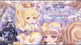 Cocoppa Play  Paintings of Night Forest Recolor Premium Ticket Gacha 30 Spins [upl. by Hoseia]