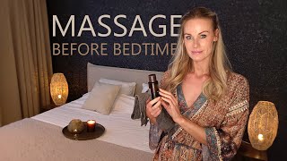 CLOSEUP ASMR  Relaxing Massage amp Personal Attention before Bedtime [upl. by Etiuqram668]