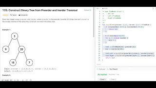 LeetCode 105 Construct Binary Tree from Preorder and Inorder TraversalGolang amp Java [upl. by Hennessy]