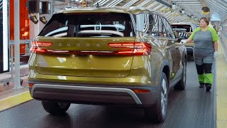 SKODA KODIAQ 2024  PRODUCTION line in CZECH REPUBLIC IMPRESSIVE process [upl. by Acirrehs]