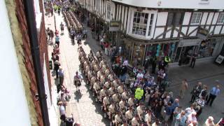 5 Scots marching into Canterbury Cathedral [upl. by Gemmell600]