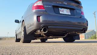 2008 Subaru Legacy specB XForce Catback Sound [upl. by Lian]