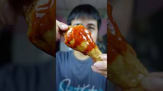 Đùi gà xông khói siêu cay shorts food mukbang [upl. by Ahsias]