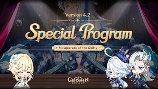 Genshin Impact Version 42 Livestream  Masquerade of the Guilty  Special Program [upl. by Aikram]