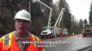 Harstine Island Bridge Power Line Project Wrap Up [upl. by Aicram299]