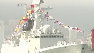 China envia barcos de guerra ao Japão [upl. by Rovit14]