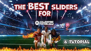 These are the BEST sliders for CFB 25 Outdated [upl. by Novyak]