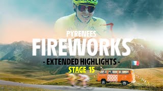 Extended Highlights  Stage 15  Tour de France 2024 [upl. by Yelekreb]