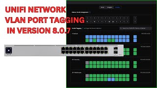 UniFi Network  VLAN Port Tagging [upl. by Ahsyekal439]