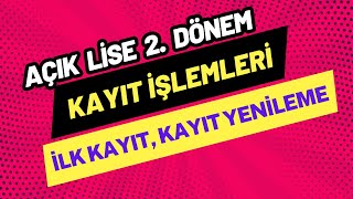 2 Dönem İşlemleri Başladı Kimler ne zaman ne işlem yapacak [upl. by Arratahs]