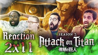 Attack on Titan  2x11 Charge  Group Reaction REUPLOAD [upl. by Pudens967]