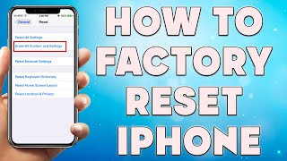 How to Factory Reset iPhone  How to Factory Reset iPhone to Sell [upl. by Harsho]