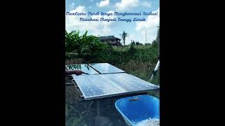 Membersihkan Panel Membantu Konversi Energy panel surya konversi energy radiasi listrik [upl. by Labotsirhc]