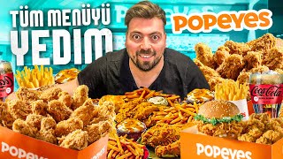 POPEYES  de TÜM MENÜLERİ YEDİM [upl. by Sweet611]