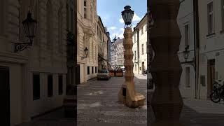 Cubist Lamppost in Prague travel prague history architecture cubism [upl. by Retsevlis]