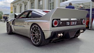 Kimera EVO37 Start Up Revs amp Driving on the Roads feat INSANE Sound  AMAZING Lancia 037 Restomod [upl. by Trevar]