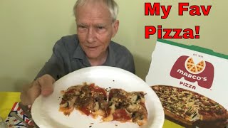 Taste Testing Marcos Deluxe Pizza Why so GOOD [upl. by Melar557]