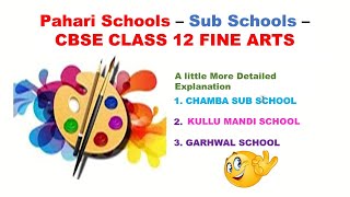 Pahari Sub School Detailed Explanation CBSE class 12 fine arts CHAMBA I KULLU iGHARWAL [upl. by Strain]