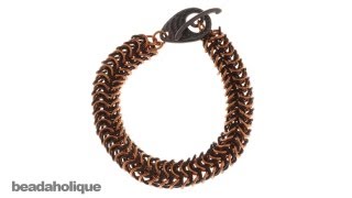 How to Make a Chain Maille Bracelet Using the Round Maille Weave [upl. by Luba]