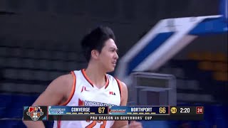 William Navarro SCORES FOR NORTHPORT vs Converge  PBA SEASON 49 GOVERNORS CUP [upl. by Derinna]