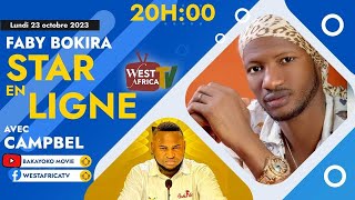 STAR EN LIGNE AVEC FABY BOKIRA SUR WEST AFRICA TV [upl. by Zaller]