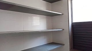 latest kitchen store room design ideas  9 by 7 store almirah shelves [upl. by Manny]