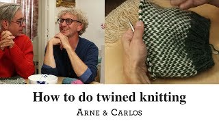 How to do twined knitting by ARNE amp CARLOS [upl. by Eadahs]