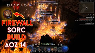 Diablo 4  Abattoir of Zir Tier 14 Firewall Sorcerer Solo Clear Season 2 [upl. by Rossen]