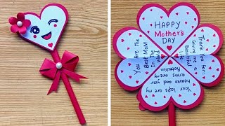 easy mothers day card idea from paper  mothers day greeting card last minute mothers day card [upl. by Meir953]